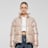 Urban Classics Recycled Short Shiny Puffer Jacket beige
