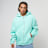 Urban Classics Fluffy Zip Hoodie turkoois