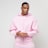 Urban Classics Fluffy Zip Hoody lichtroze