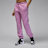 Jordan W J BRKLN FLC PANT  24 orchid/black rose