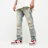 Smoke Rise Wave Effect Jeans MECHANICAL BLUE bleu