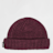 SNIPES Woven Flag Label Basic Fisherman Beanie black czerwony