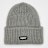 SNIPES Woven Logo Knit Beanie grijs