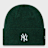 New Era Female Wide Cuff Beanie MLB New York Yankees zielony