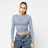Urban Classics Ruffled Super Slim Longsleeve bleu
