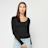 Urban Classics Wide Neck Longsleeve noir