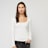 Urban Classics Ladies Wide Neck Longsleeve weiß