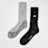 New Balance 2 PACK - Low Gauge Crew Socks grijs