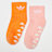 adidas Originals Chaussettes adicolor Trefoil Ankle Kids Antidérapant (2 Pack) multicolore