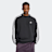 adidas Originals Oversized 3-Streifen Crew Sweatshirt schwarz