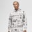Jordan Essential Allover Print Hoodie beige