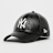 New Era Female 9FORTY Crinkled PU New York Yankees schwarz