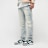 Smoke Rise Wave Effect Jeans bleu