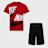 Nike   Sportswear High Brand Read Cargo Shorts Set (2 Piece) rouge