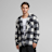 Urban Classics Big Check Jacket With Hood nero