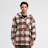 Urban Classics Big Check Jacket With Hood marrone