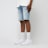 2Y STUDIOS Victor Ripped Slim Fit Shorts blauw