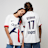 Nike   Vitinha / No. 17 / PSG Nike Away Stadium 2024/25  wit