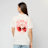 Karl Kani Signature Cherry Print Oversized T-Shirt beige