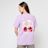 Karl Kani Signature Cherry Print Oversized T-Shirt roze