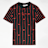 Karl Kani Signature Palm Pinstripe T-Shirt Junior crna