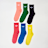 adidas Originals SOLID CREW SOCKS 6PP wht/stn khk/wndr tp/arr plm multicolor