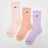 New Balance 3 PACK - KIDS PATCH LOGO SEASONAL CREW -  purple/pink/rose multicolore