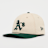 New Era 9FORTY MCROWN Oakland Athletics light cream/dark green beige