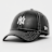 New Era FEMALE 9FORTY Topstitch PU New York Yankees preto