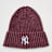 New Era Washed Beanie MLB New York Yankees fioletowy