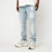 2Y STUDIOS VICTOR RIPPED SLIM FIT JEANS blauw