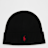 Polo Ralph Lauren Fold-Over Cold Weather Hat schwarz