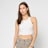 Urban Classics Ladies Cropped Rib Top biały