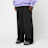 Urban Classics Fluffy Wide Leg Trackpants zwart
