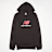 New Balance French Terry Stacked Logo Hoodie czarny