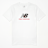 New Balance Jersey Stacked Logo Tee blanc