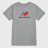 New Balance Jersey Stacked Logo Tee grijs