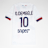 Nike Dembélé / No. 10 / Paris Saint-Germain Nike Kids Away Stadium 2024/25 bianco