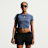 Nike   Sportswear Chill Knit Cropped T-Shirt plava