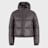 Urban Classics Boys Shiny Puffer Jacket With Hood smeđa