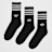 adidas Originals 3 PACK - adicolor Crew Socken schwarz