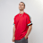 Urban Classics Oversized Stripes Mesh Tee Rouge