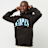 SNIPES Serif Logo Hoodie noir