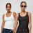 Urban Classics Organic Basic Rib Top (2 Pack) biały