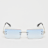 Karl Kani Rahmenlose Sonnenbrille blau