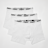 SNIPES 3 PACK - White Tape Pack Briefs Boxershorts wit
