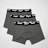 SNIPES 3 PACK - Black Tape Boxershorts grau