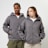 SNIPES Small Logo Essential Oversized Zip Hoodie grau