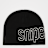 SNIPES Outline Logo Essential Skully Beanie Schwarz