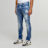 2Y STUDIOS Victor Ripped Slim Fit Jeans blau